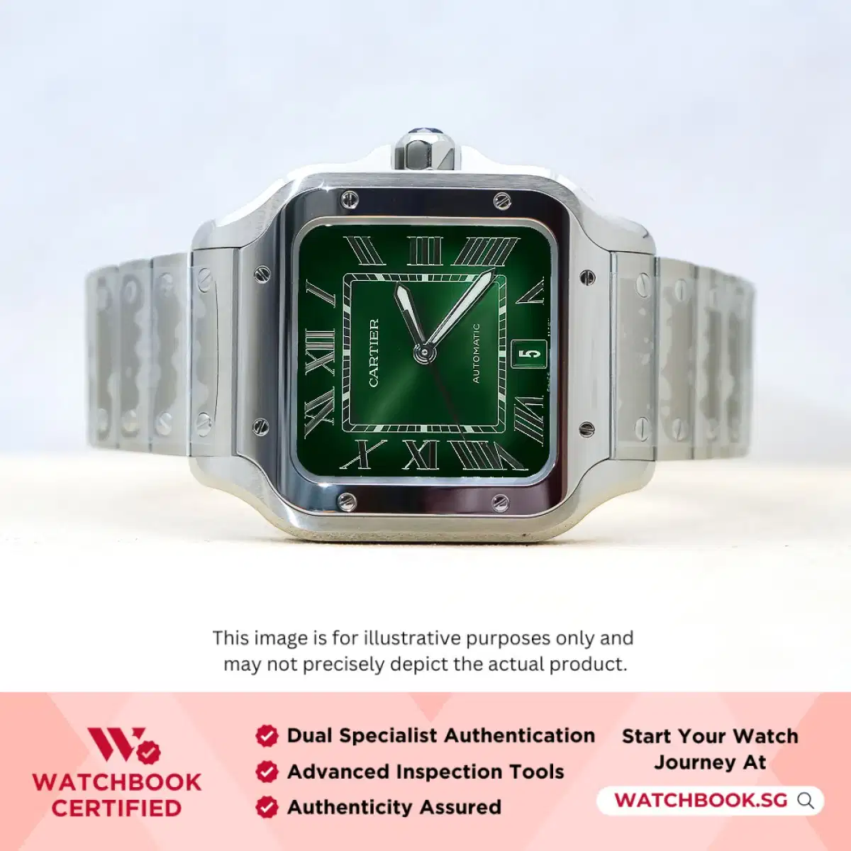 Cartier Santos Large WSSA0062 Green