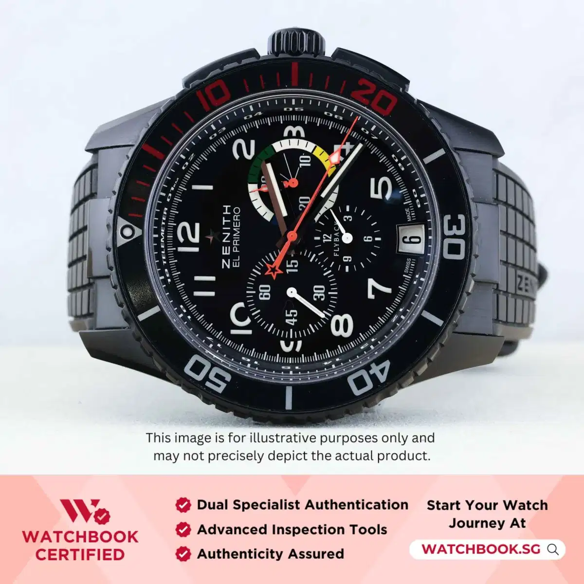 Zenith EI Primero Stratos Flyback Rainbow 24.2063.405/21.R515 Black