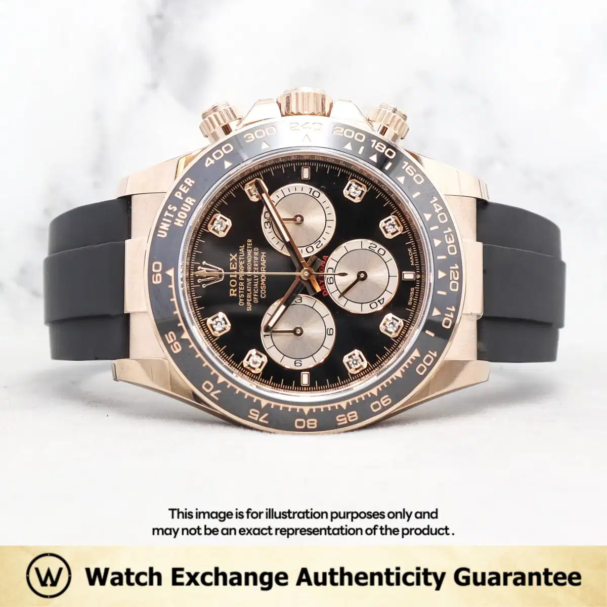 Rolex Daytona 126515LN Black w 8 Points Diamond