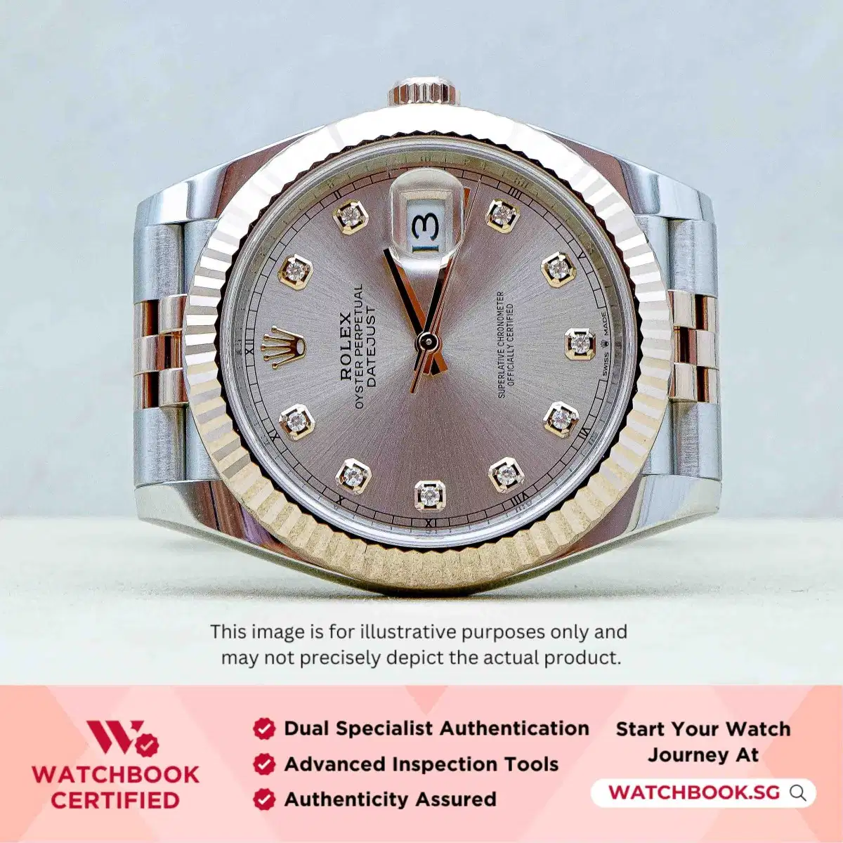 Rolex Datejust 126331 Sundust w 10 Points Diamond