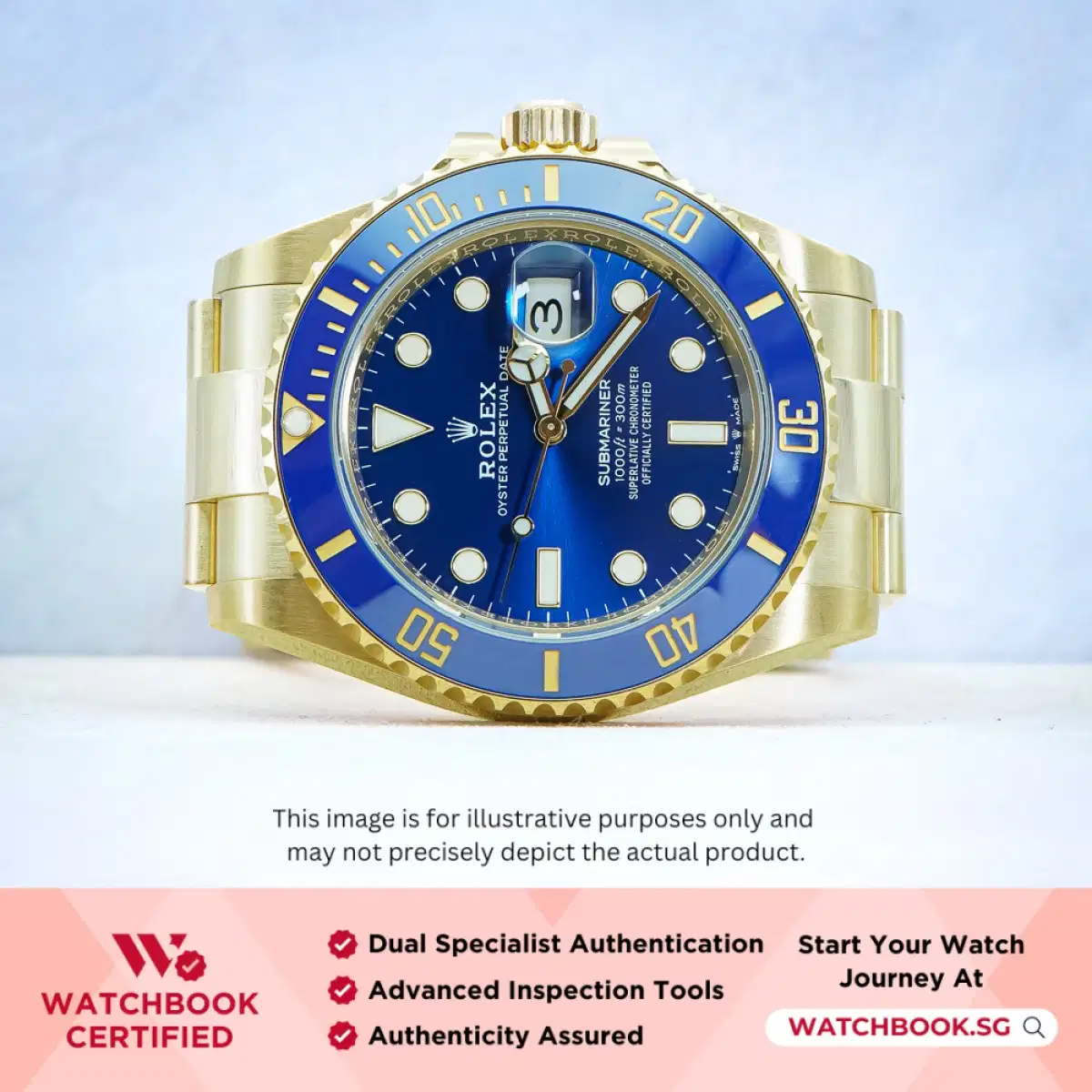 Rolex Submariner Sunburst 126618LB Blue