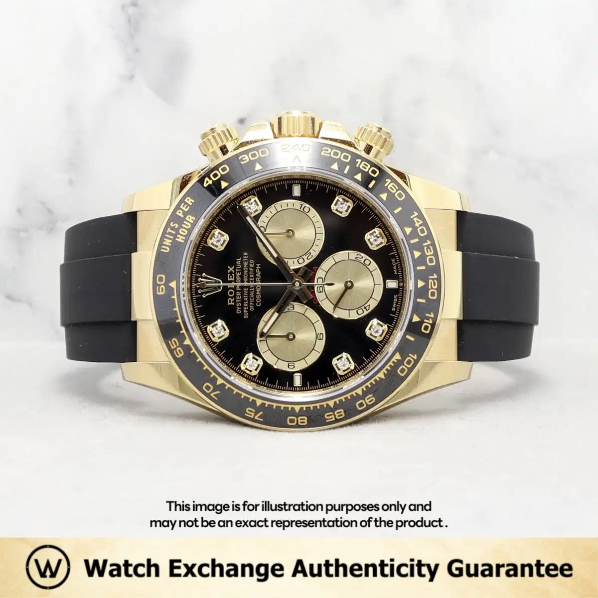 Rolex Daytona 126518LN Black and Golden w 8 Points Diamond