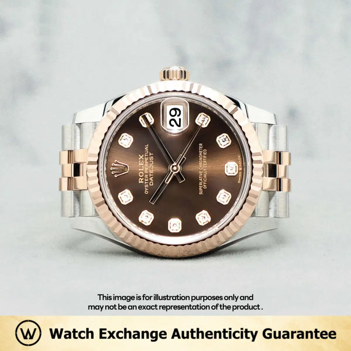 Rolex Datejust 278271 Chocolate w 10 Points Diamond