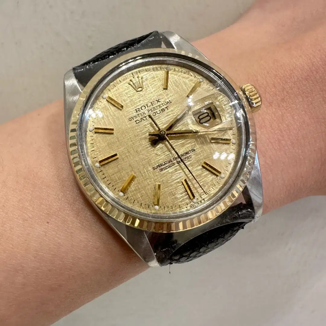 Rolex Datejust  16013 Champagne Linen Leather