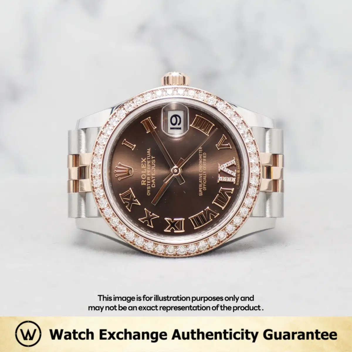 Rolex Datejust 278381RBR Chocolate w VI Diamond