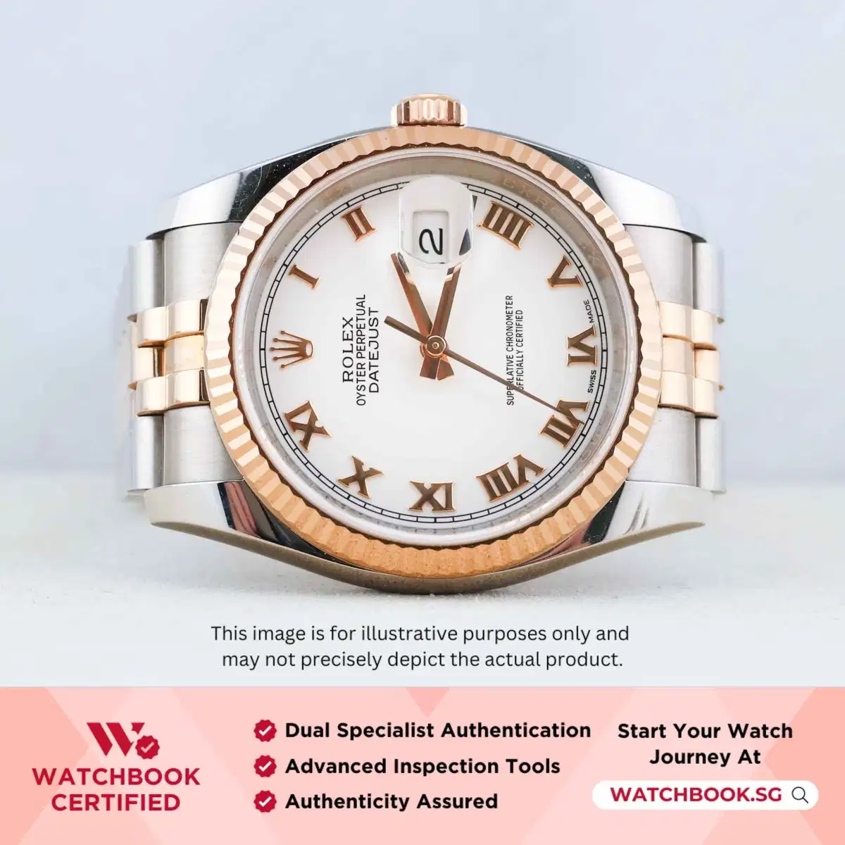 Rolex Datejust 116231 White Roman