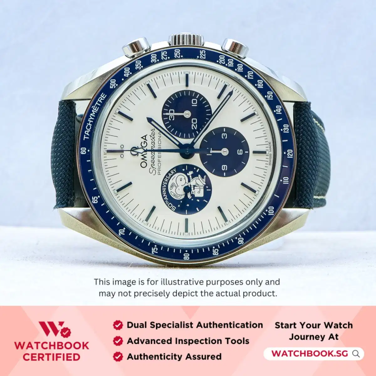 Omega Speedmaster Snoopy 310.32.42.50.02.001 Silver & Blue