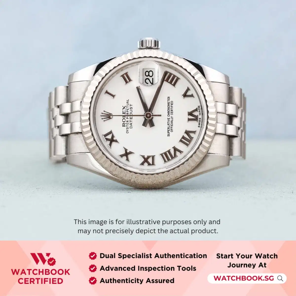 Rolex Datejust 178274 White Roman