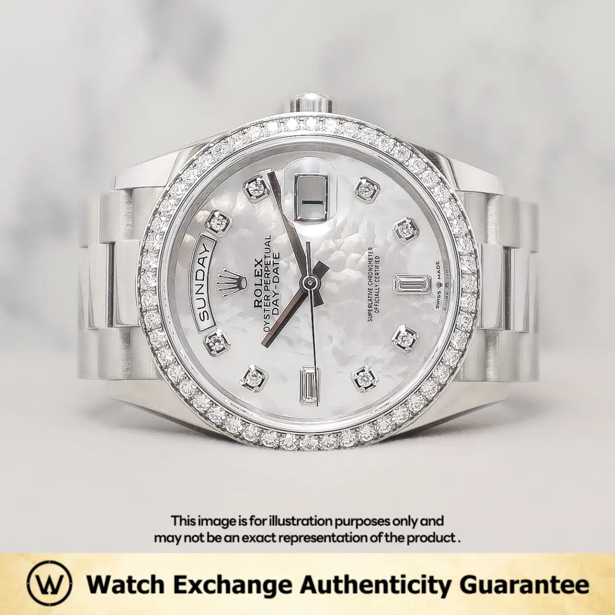 Rolex Daydate 128349RBR MOP w Diamond