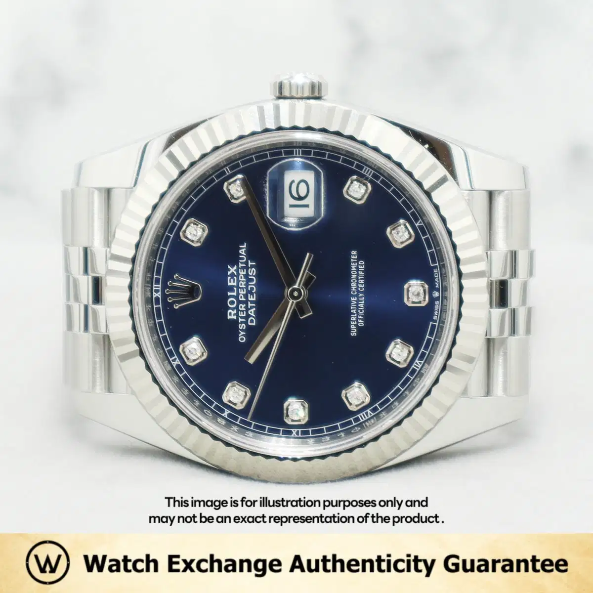 Rolex Datejust 126334 Blue w 10 Points Diamond