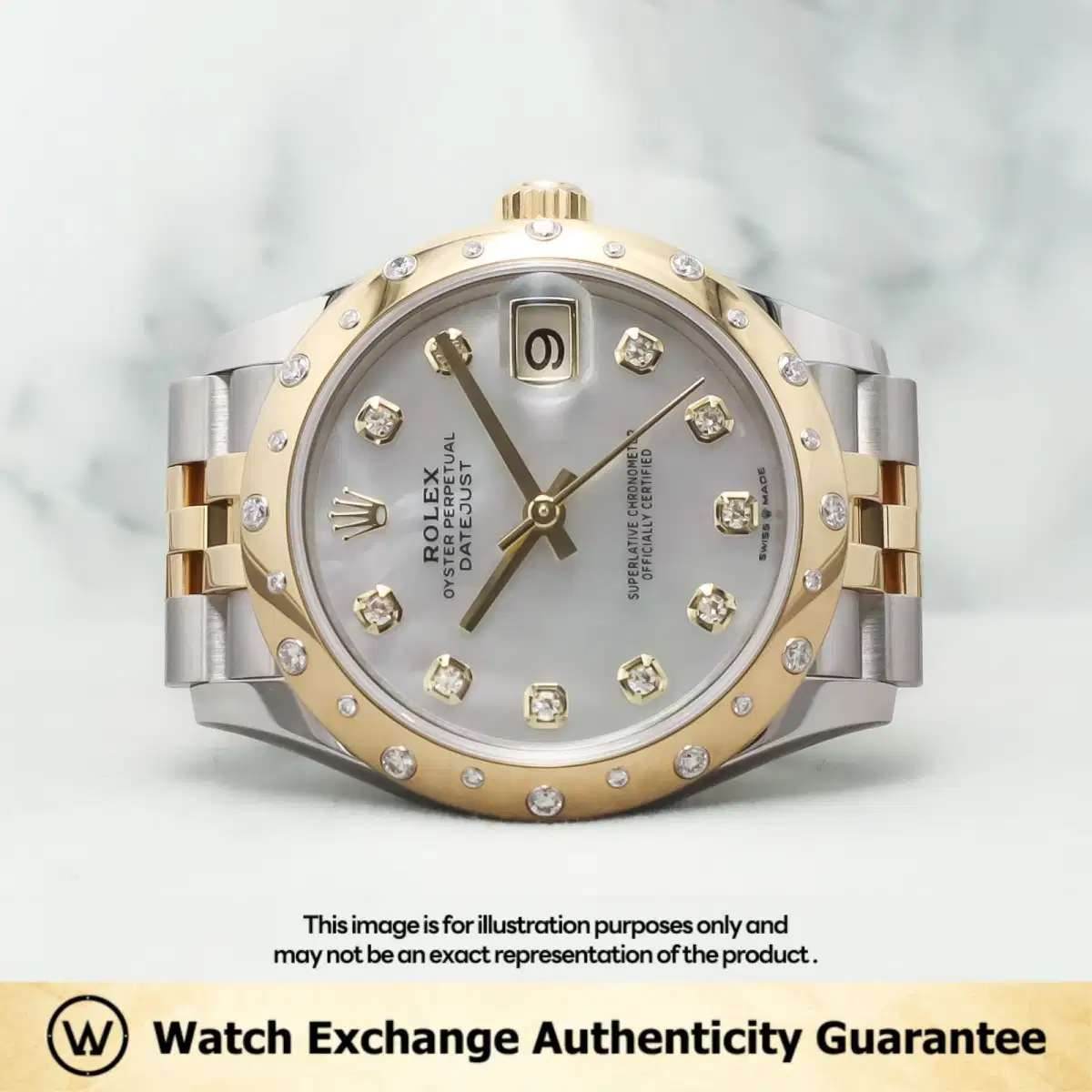 Rolex Datejust 278343RBR Mother of Pearl MOP w 10 Points Diamond