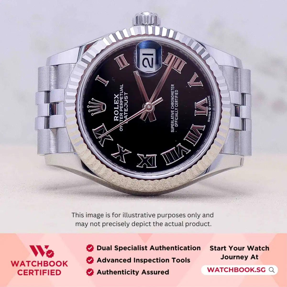 Rolex Datejust 278274 Black Roman