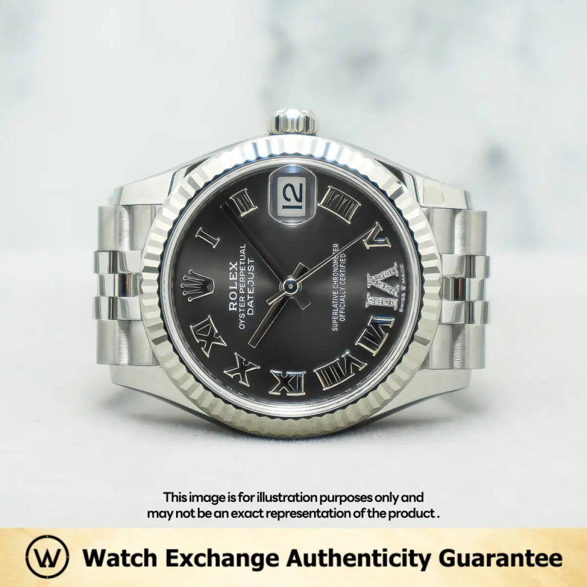 Rolex Datejust 278274 Dark Grey w VI Diamond