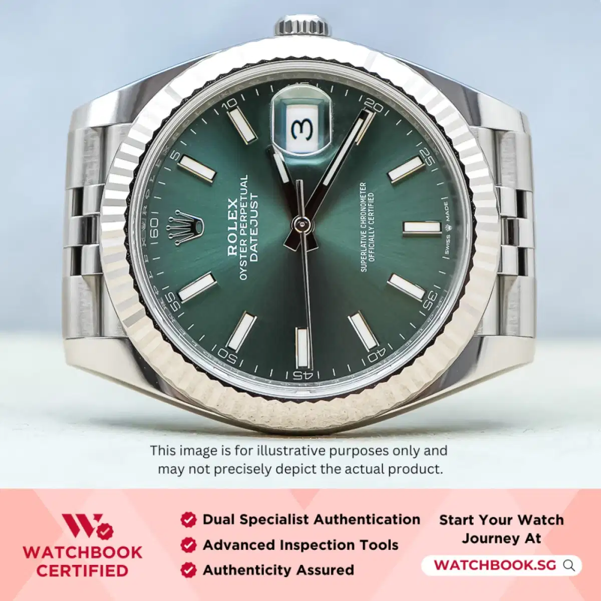 Rolex Datejust 126334 Mint Green