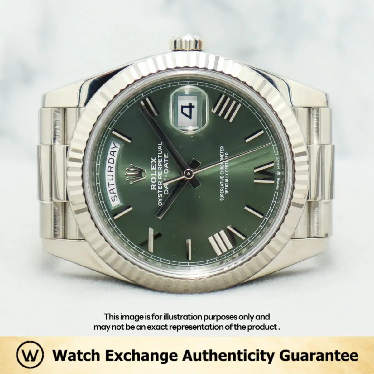 Rolex Daydate 228239 Olive Green Roman