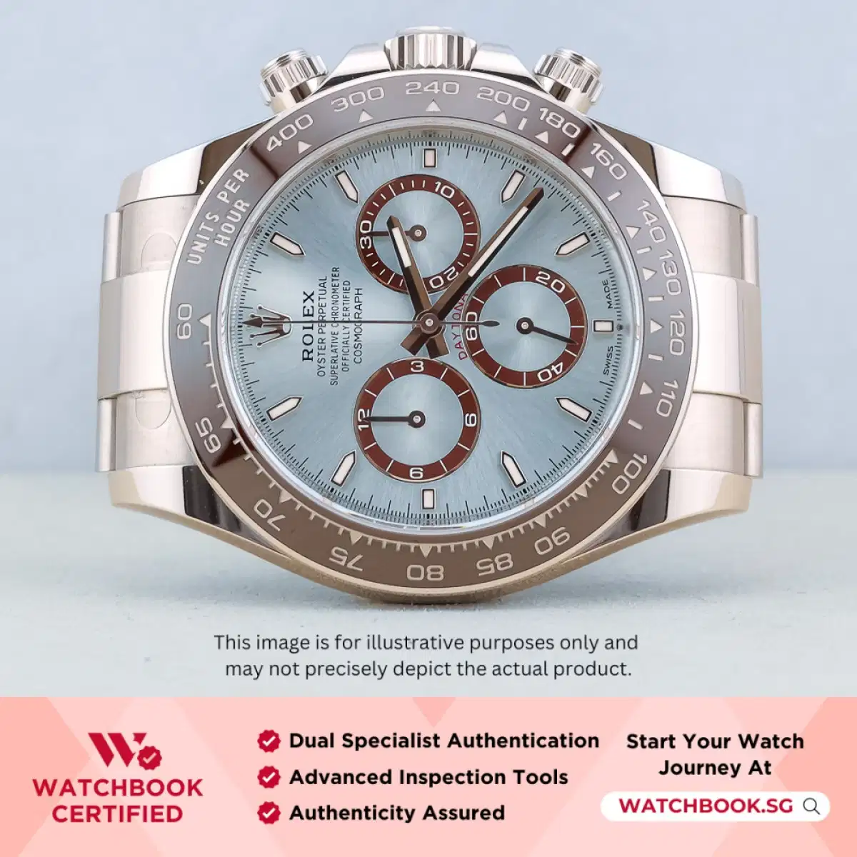 Rolex Daytona Platinum Platona 126506 Ice Blue