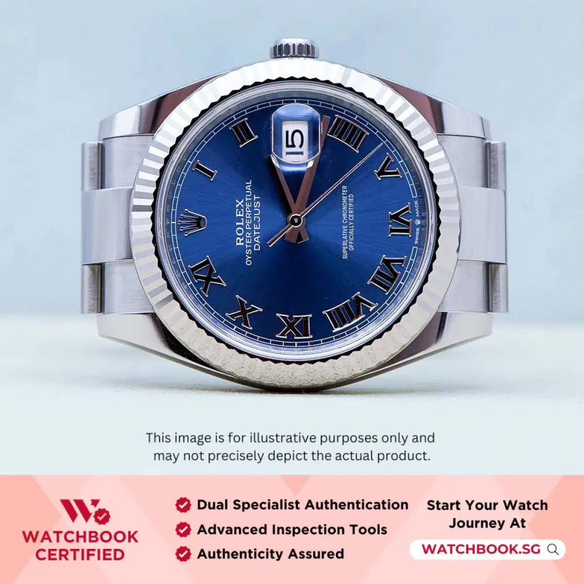 Rolex Datejust 126334 Azzurro Blue Roman