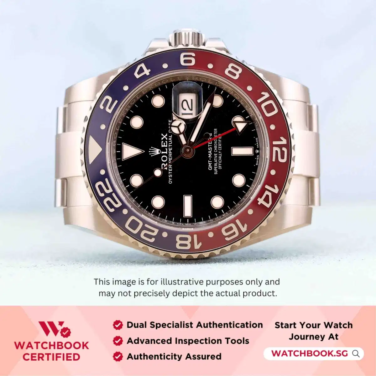 Rolex GMT Master II Pepsi 126710BLRO Black