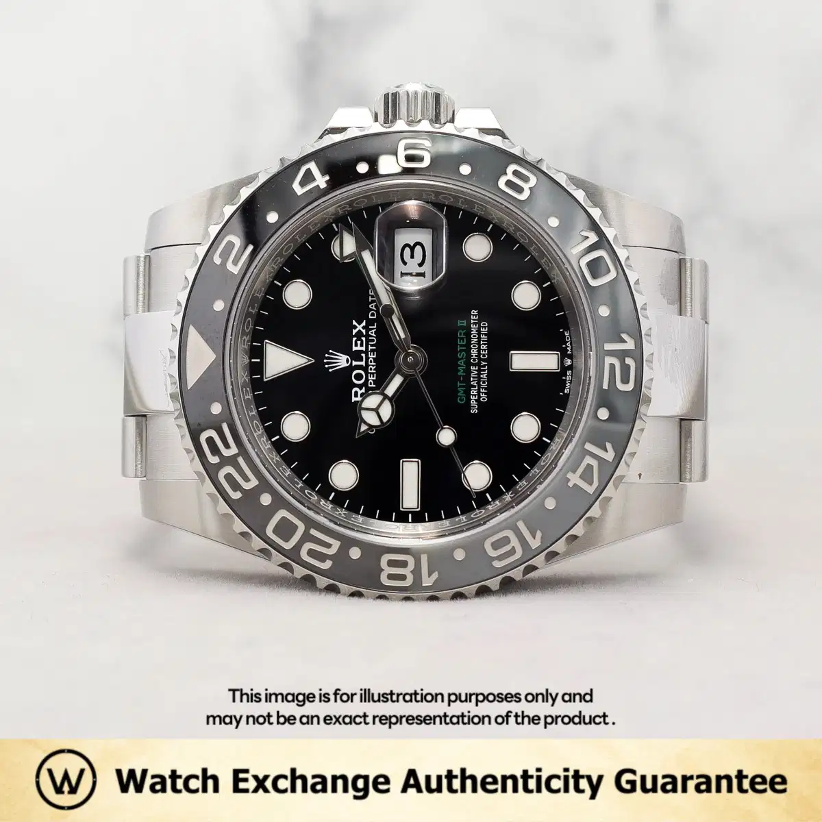 Rolex GMT Master II Bruce Wayne 126710GRNR Black