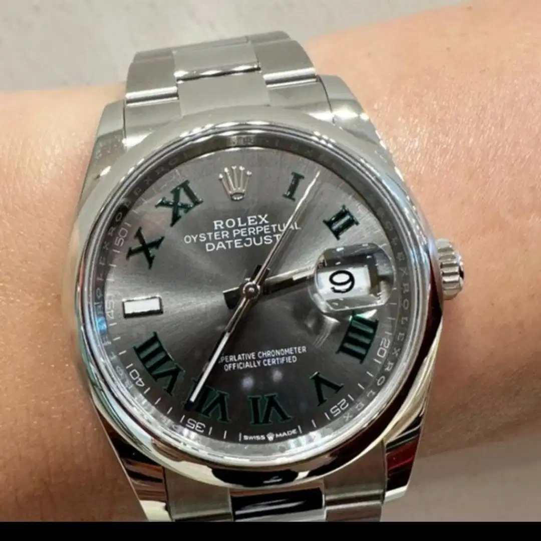 Rolex Datejust 126200 Wimbledon Oyster