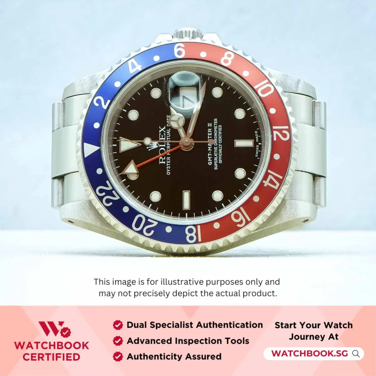 Rolex GMT Master II Pepsi 16710 Black