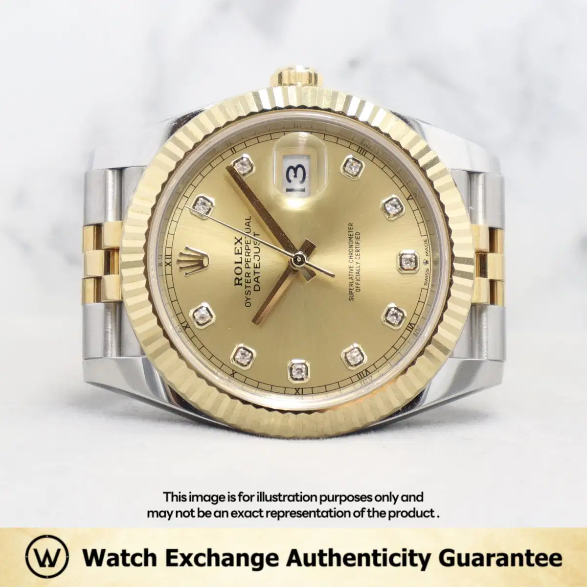 Rolex Datejust 126333 Champagne w 10 Points Diamond