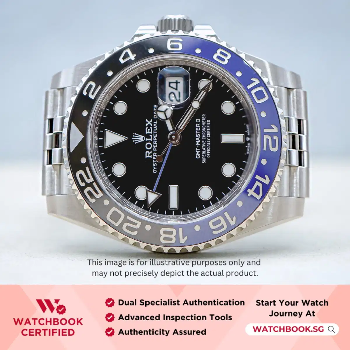 Rolex GMT Master II Batgirl 126710BLNR Black