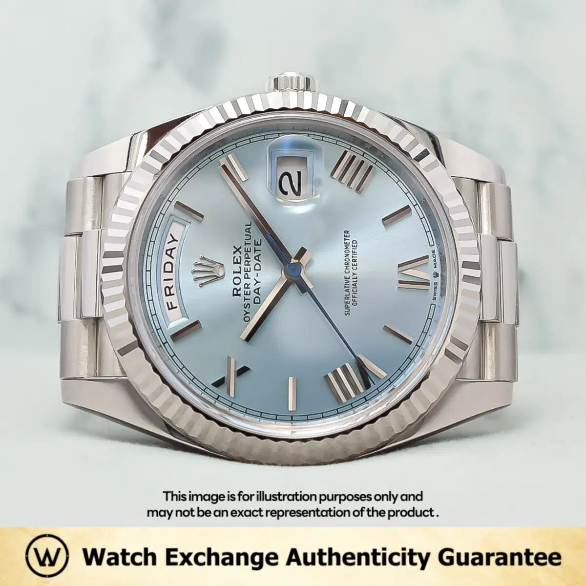 Rolex Daydate 228236 Ice Blue Roman