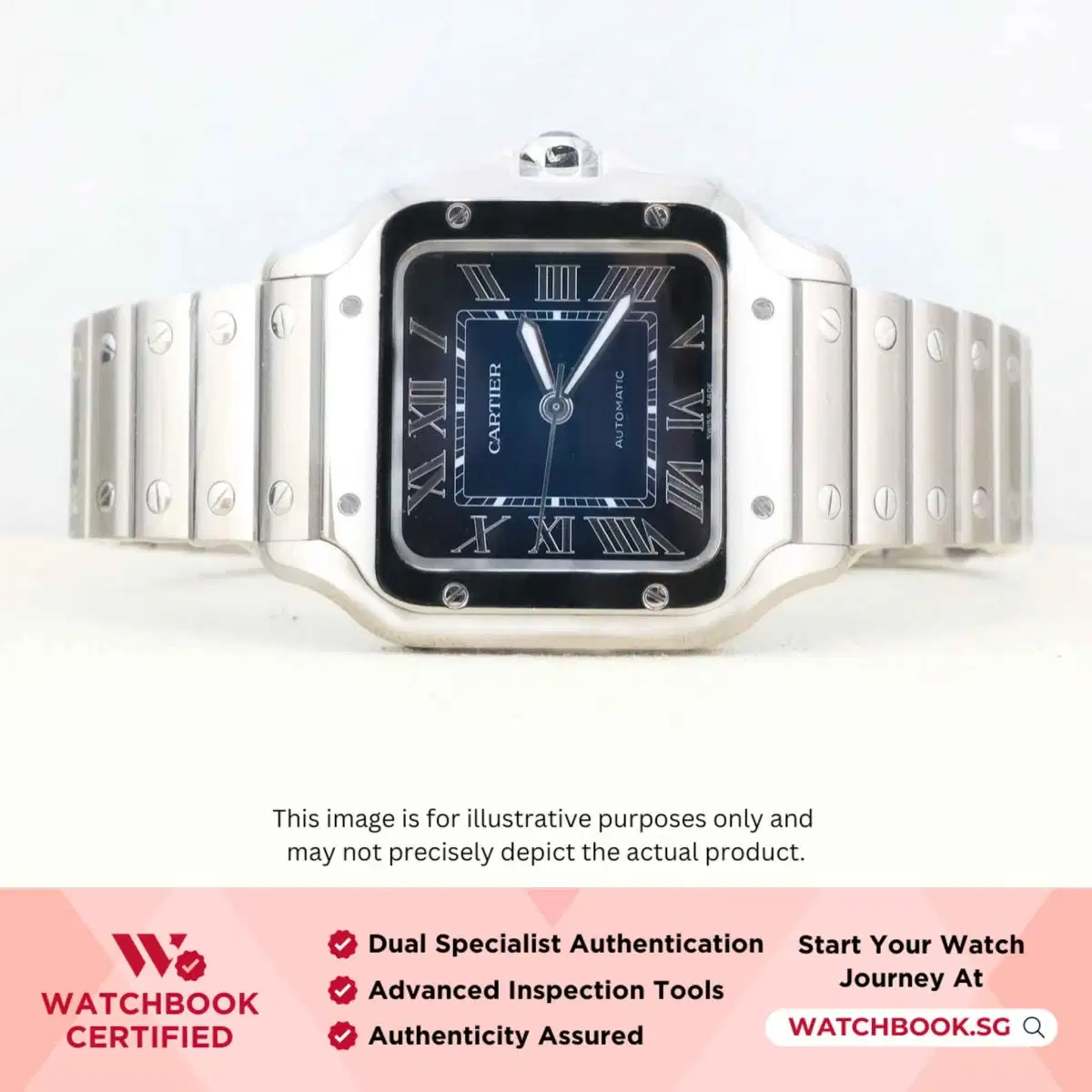 Cartier Santos Medium WSSA0063 Graduated Blue