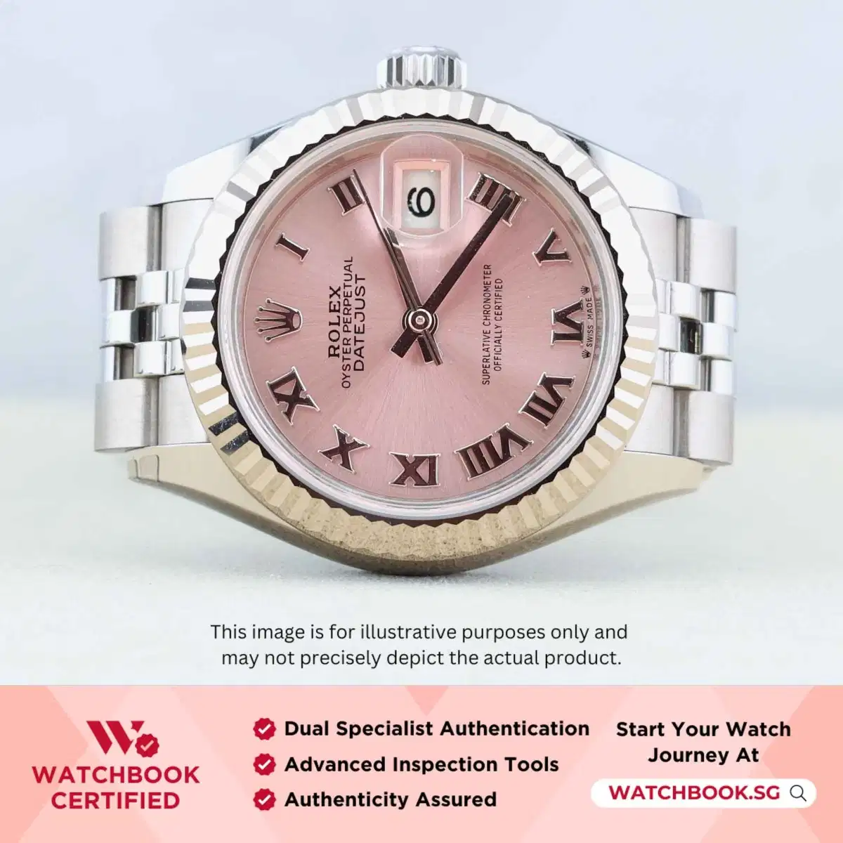 Rolex Datejust 279174 Pink Roman