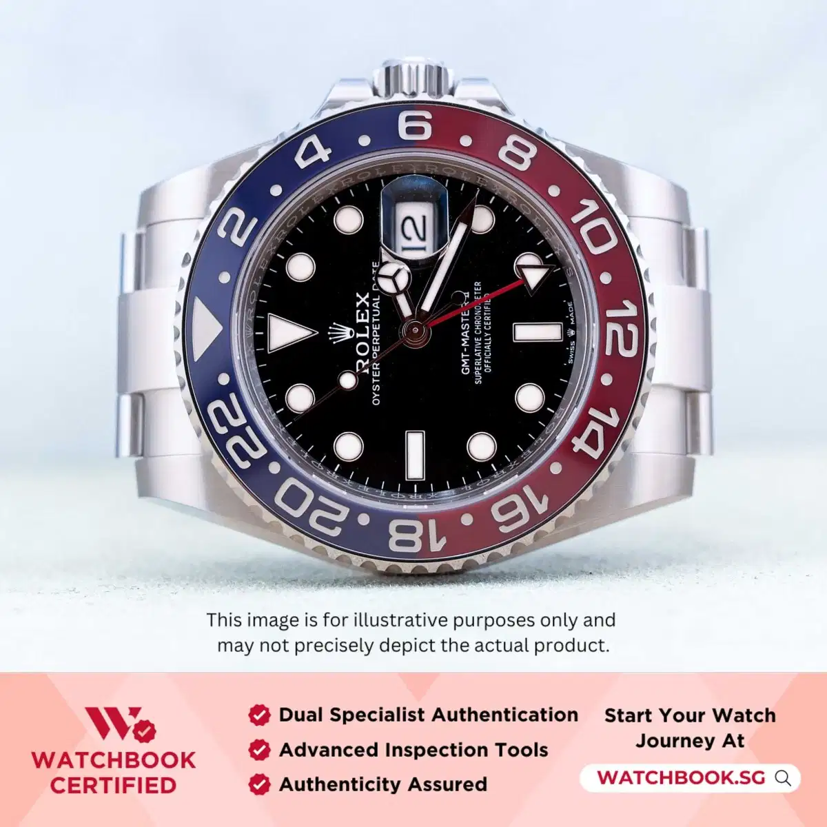 Rolex GMT Master II Pepsi 126710BLRO Black