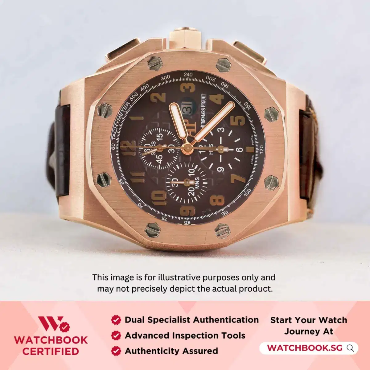 Audemars Piguet Royal Oak Offshore Arnold’s All-Stars 26158OR.OO.A801CR.01 Brown w Arabic Numerals