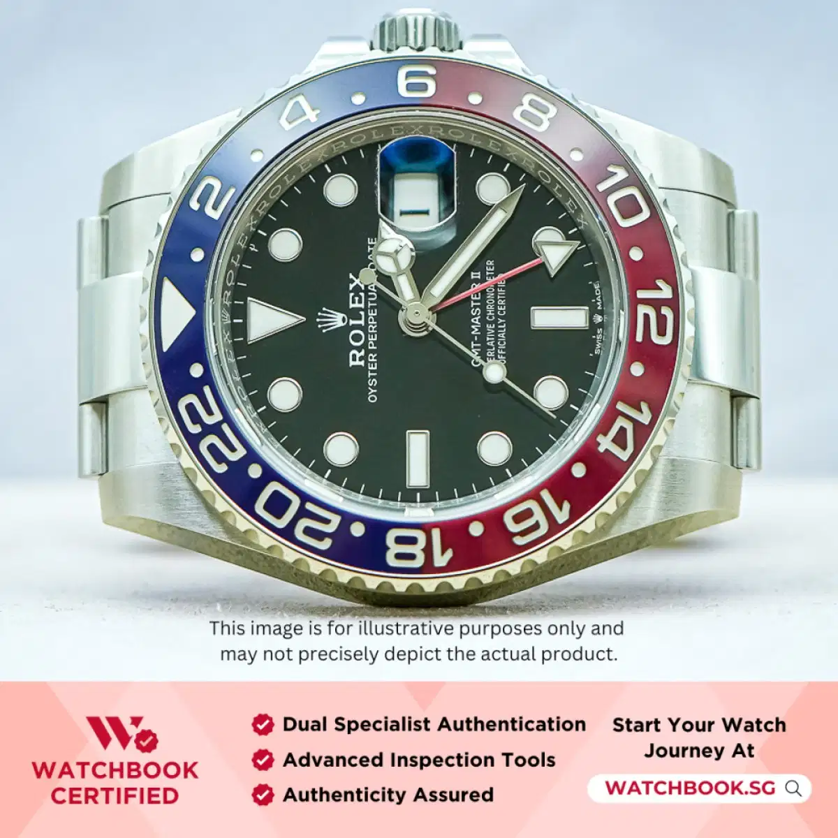 Rolex GMT Master II Pepsi 126710BLRO Black