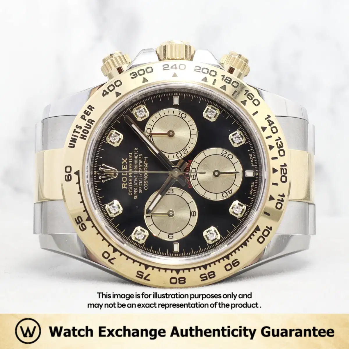 Rolex Daytona 126503 Black and Golden w 8 Points Diamond