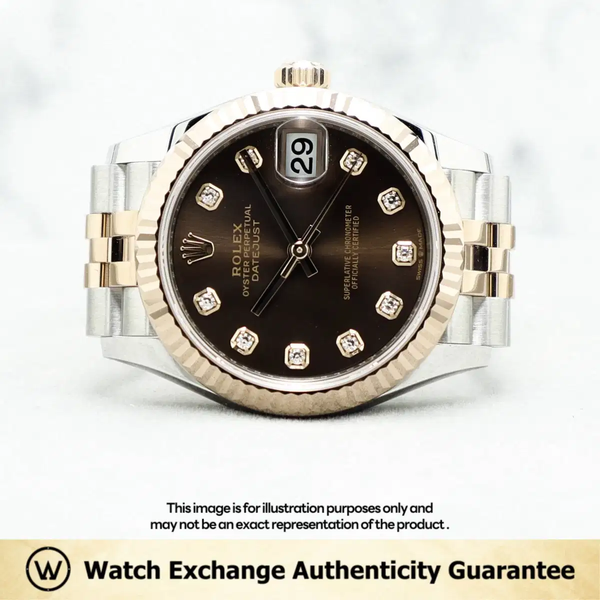 Rolex Datejust 278271 Chocolate w 10 Points Diamond