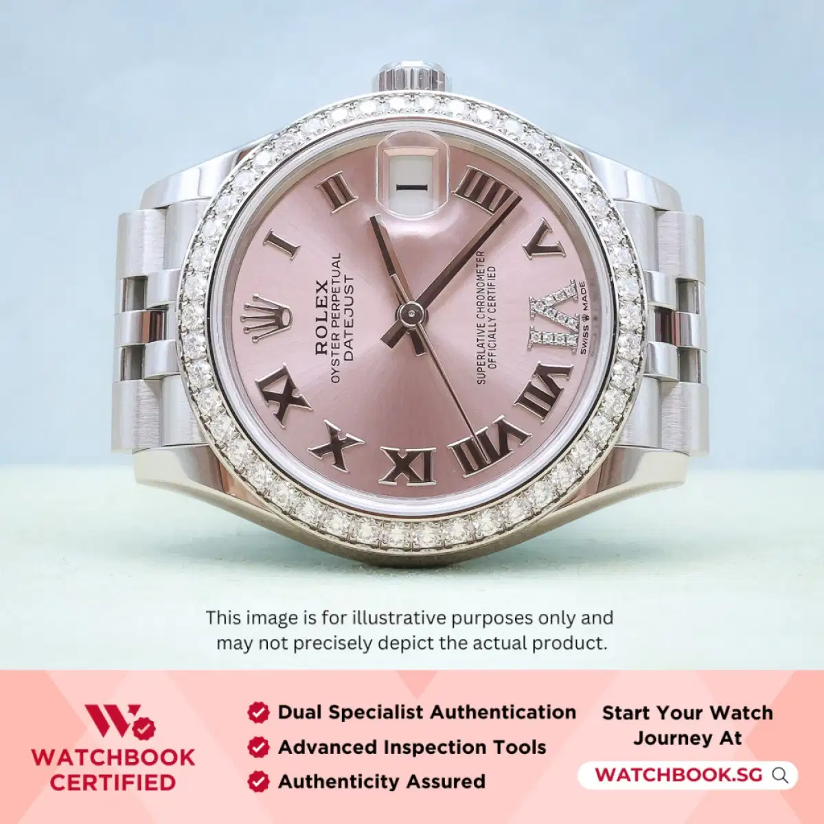 Rolex Datejust 278384RBR Pink w VI Diamond