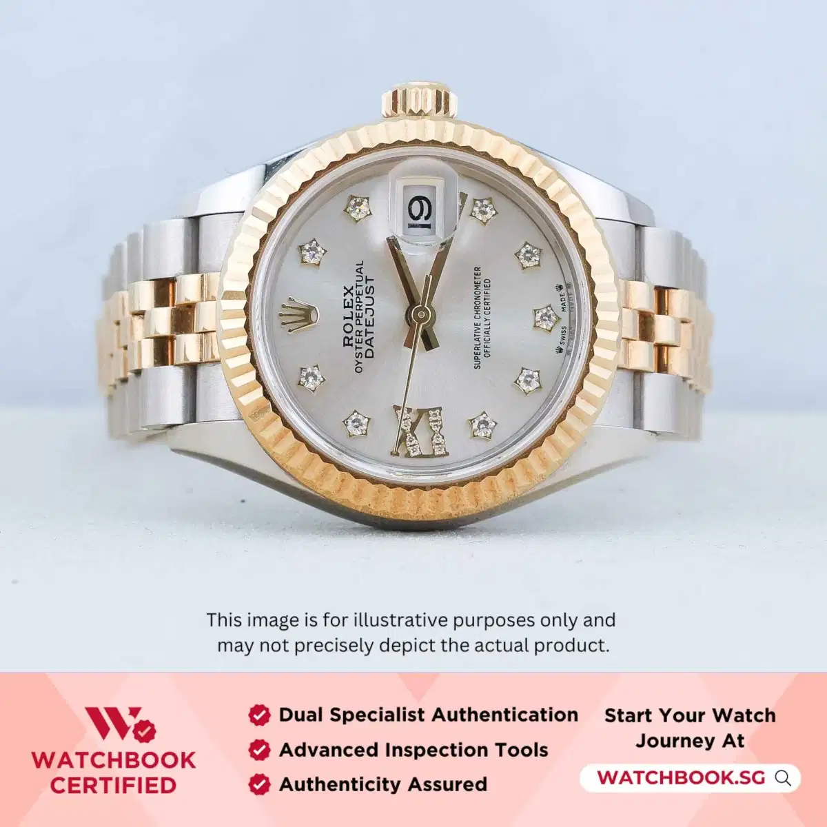 Rolex Datejust 279173 Silver w Star Diamond