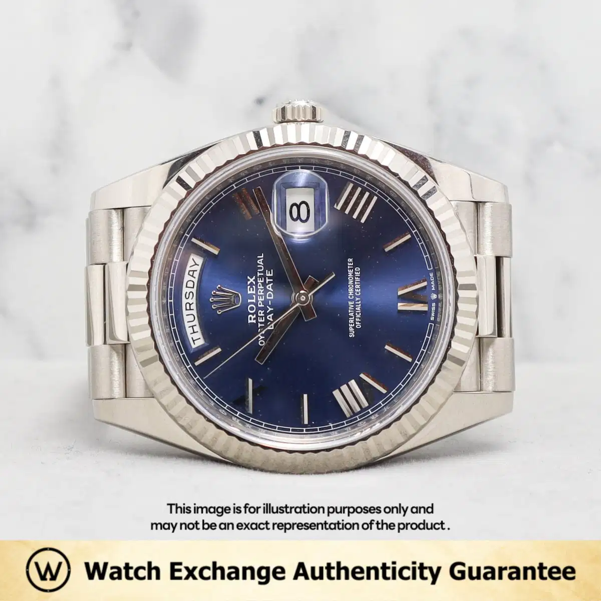 Rolex Daydate 228239 Blue Roman