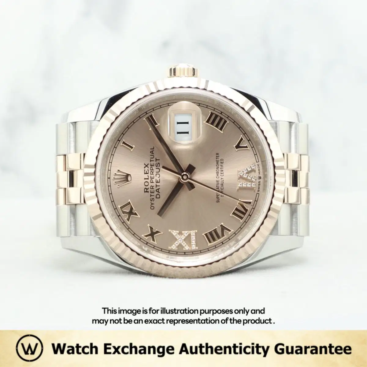 Rolex Datejust 126231 Rose w VI & IX Diamond