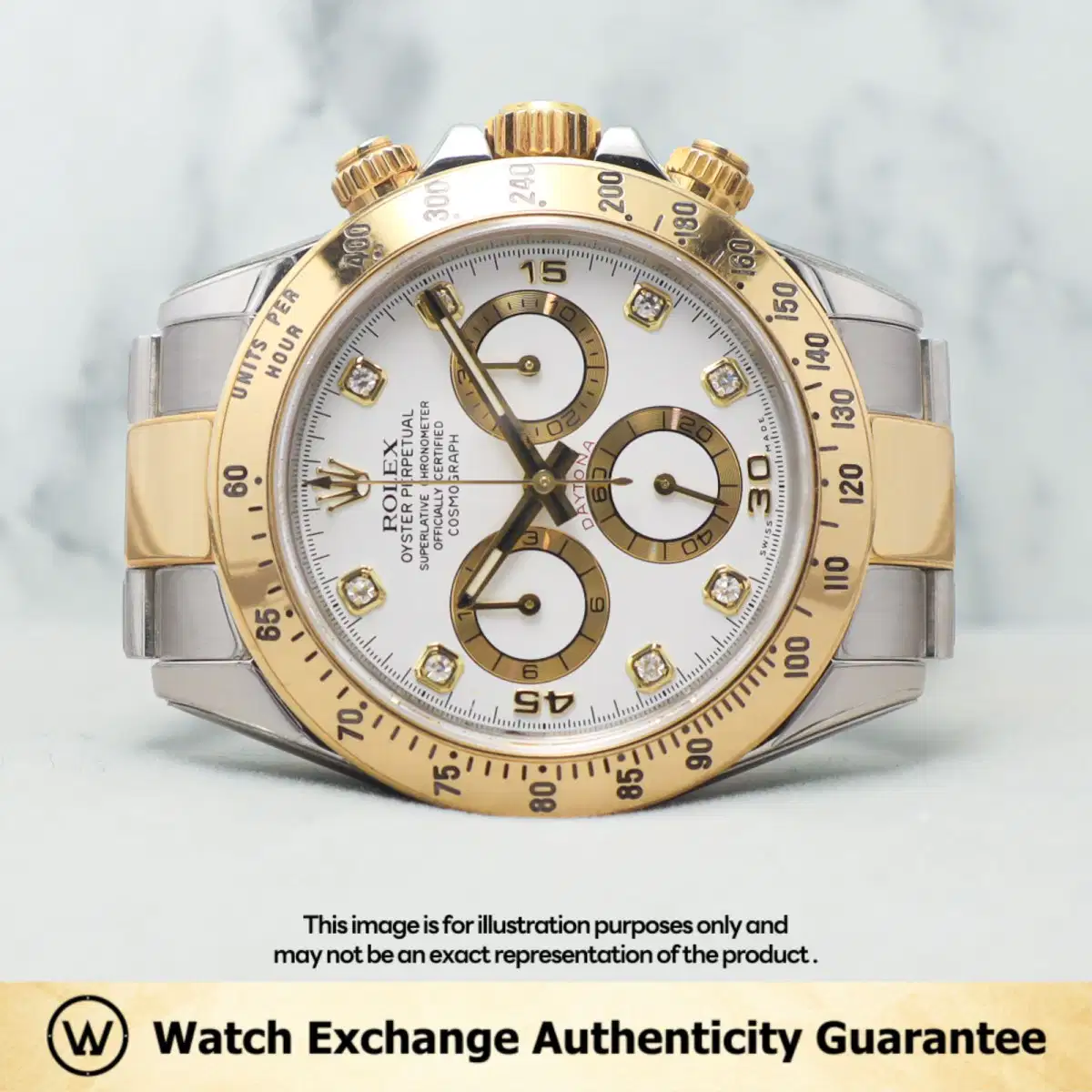 Rolex Daytona 116523 White w 8 Points Diamond