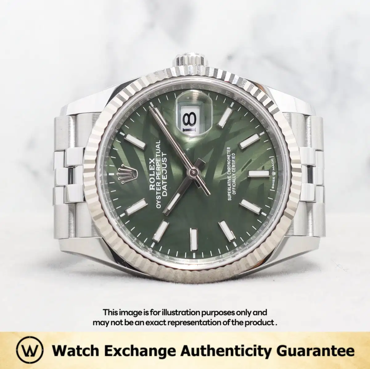 Rolex Datejust 126234 Olive Green Palm