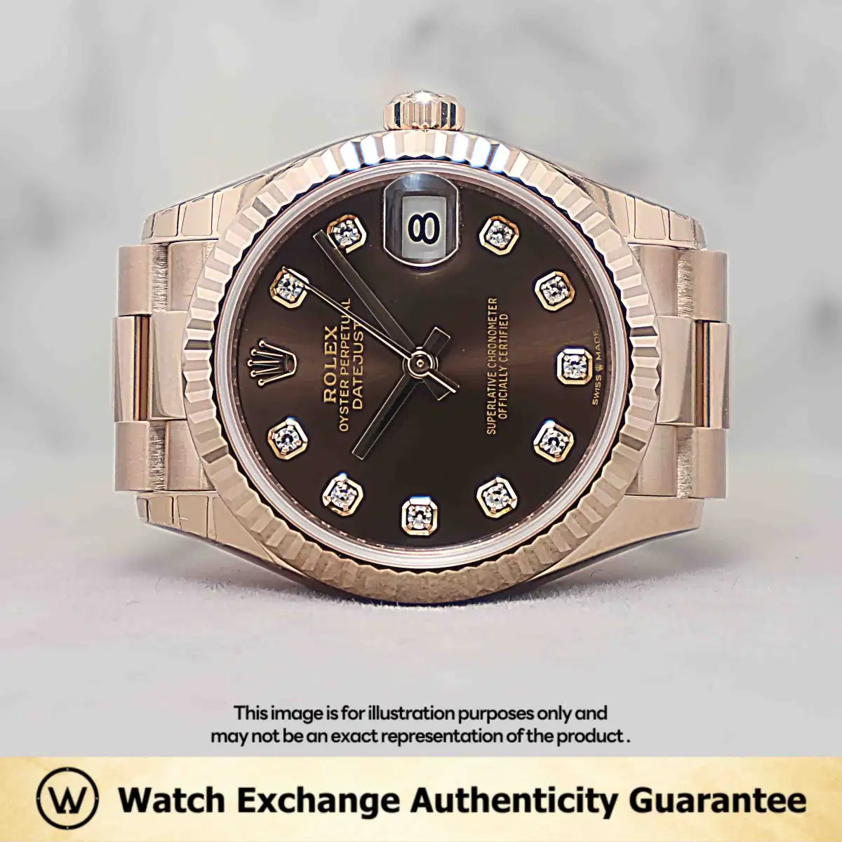 Rolex Datejust 278275 Chocolate w 10 Points Diamond