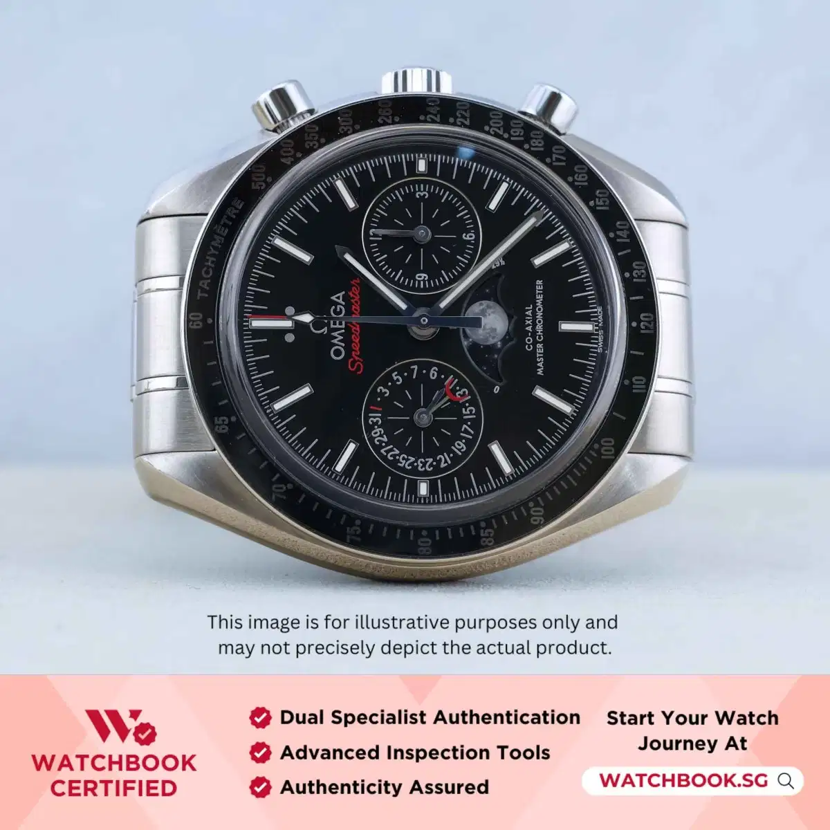 Omega Speedmaster Moonphase 304.30.44.52.01.001 Black