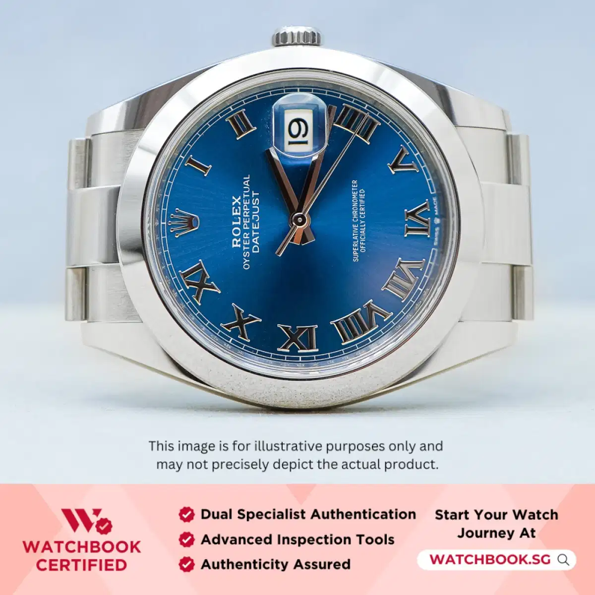 Rolex Datejust 126300 Azzurro Blue Roman