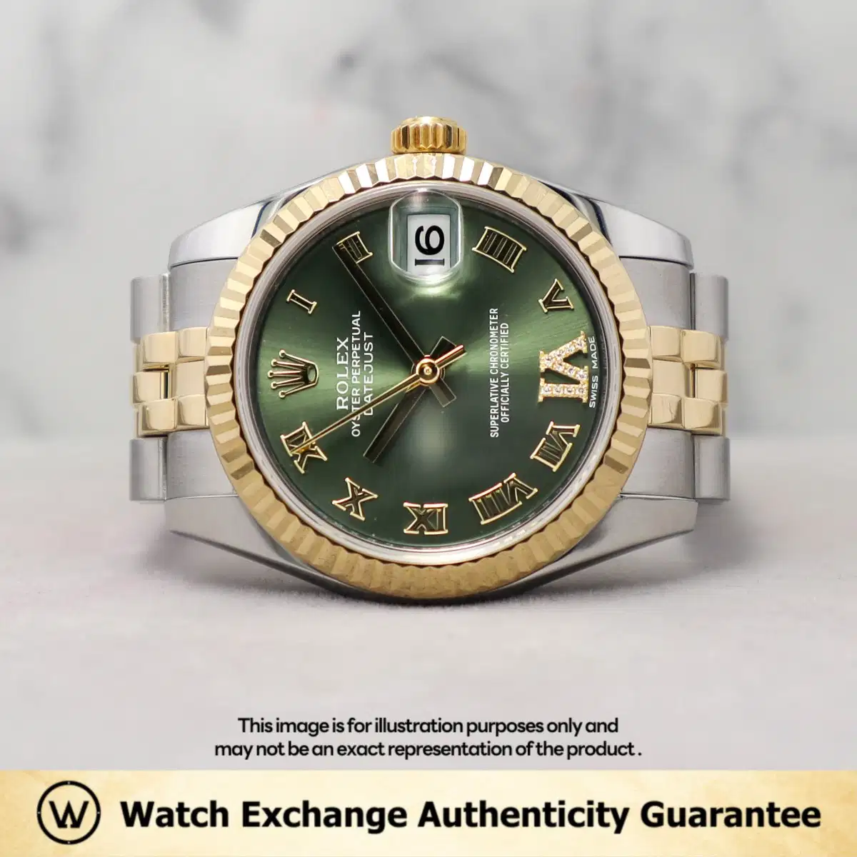 Rolex Datejust 178273 Olive Green w VI Diamond