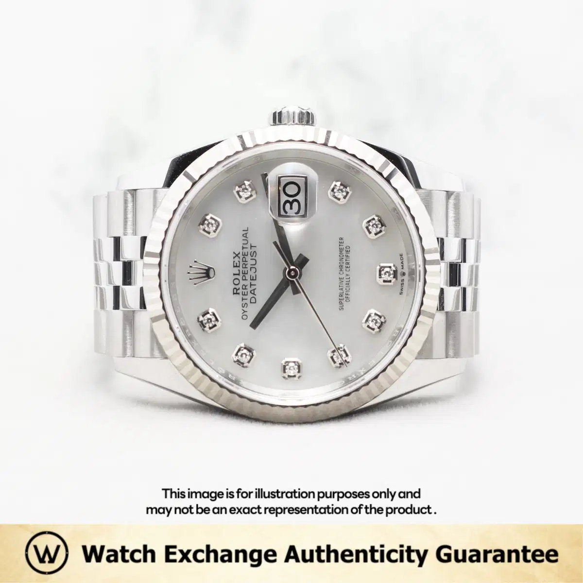 Rolex Datejust 126234 MOP w 10 Points Diamond