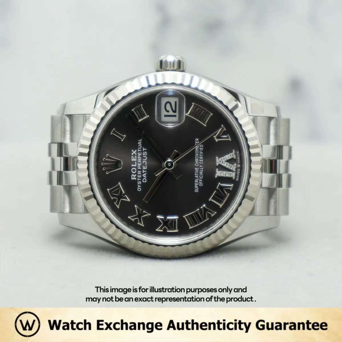 Rolex Datejust 278274 Dark Grey w VI Diamond