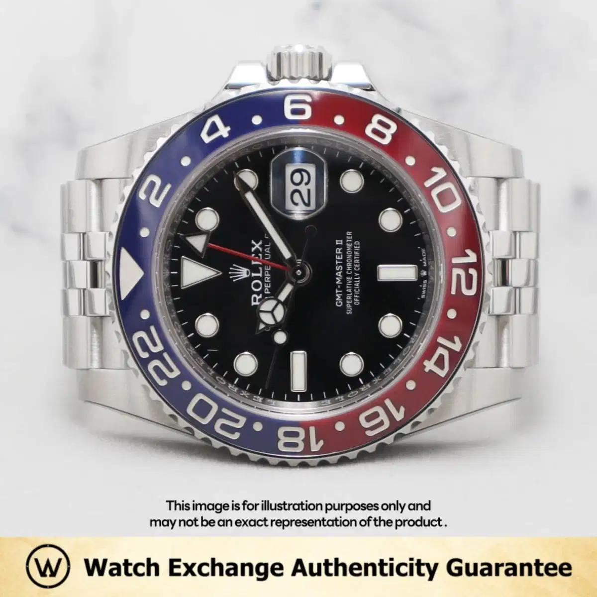 Rolex GMT Master II Pepsi 126710BLRO Black