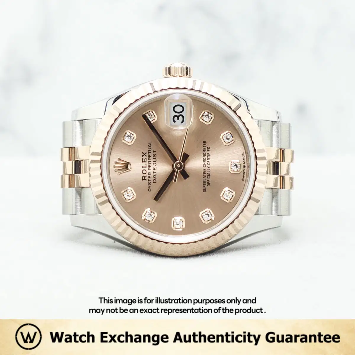 Rolex Datejust 278271 Rose w 10 Points Diamond