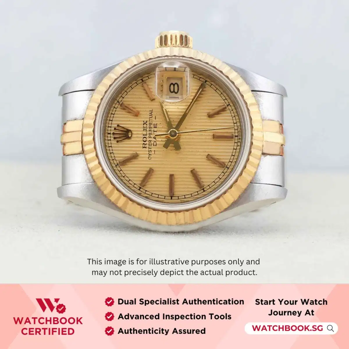 Rolex Datejust 69173 Champagne Tapestry